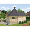 Fjordholz Grillkota mit Saunaraum Modell Finn 17+4m²