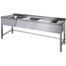 AfG Berlin Vl2167l-k Spültisch 1600 X 700 X 850