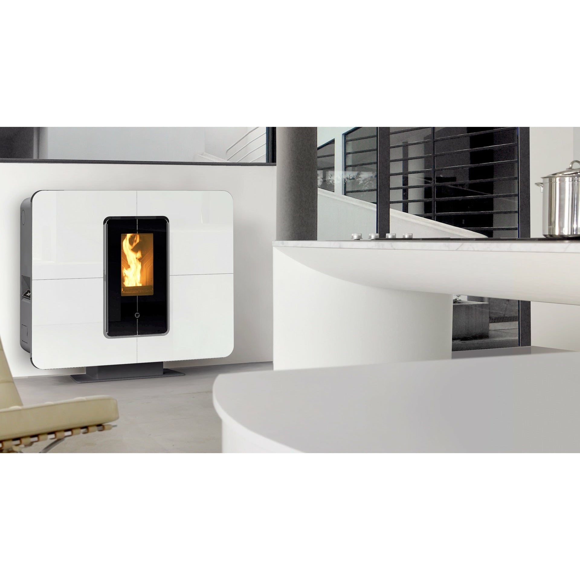 THERMOROSSI SLIMQUADRO 14 POÊLE HYDRO PELLET BY EUROCAMINO | UK