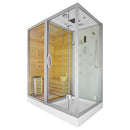 Mazur MO-1752W LEWA TRIO, Trockensauna, Dampfsauna und Duschkabine 180 x 110 x 223 cm