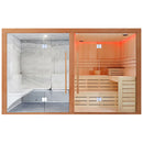 Mazur MUE-1816 Trockensauna mit 6-kW-Ofen + Dampfbad 340 x 175 x 210 cm