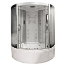Mazur MO-08150S WEISSE SPA-Badezimmerkabine mit Hydromassage- und Dampfsaunafunktion 150 x 150 x 220 cm