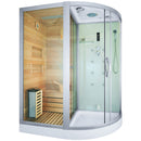 Mazur MO-1751W LEWA TRIO, Trockensauna, Dampfsauna und Duschkabine 180 x 110 x 223 cm