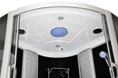Mazur MO-08150S Schwarze Spa-Badezimmerkabine mit Hydromassage- und Dampfsaunafunktion, 150 x 150 x 220 cm