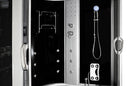 Mazur MO-08150S Schwarze Spa-Badezimmerkabine mit Hydromassage- und Dampfsaunafunktion, 150 x 150 x 220 cm
