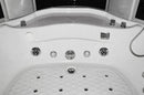 Mazur MO-08150S Schwarze Spa-Badezimmerkabine mit Hydromassage- und Dampfsaunafunktion, 150 x 150 x 220 cm
