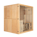 Mazur MO-EA4S Trockensauna mit HARVIA 6 kW Ofen, Salzstein und Wandisolierung 180 x 160 x 200 cm