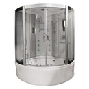 Mazur MO-08150S WEISSE SPA-Badezimmerkabine mit Hydromassage- und Dampfsaunafunktion 150 x 150 x 220 cm