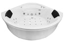 Mazur MO-08150S Schwarze Spa-Badezimmerkabine mit Hydromassage- und Dampfsaunafunktion, 150 x 150 x 220 cm