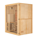 Mazur MO-EA3S Trockensauna mit HARVIA 3,5 kW Heizgerät, Salzstein und Wandisolierung 150 x 120 x 190 cm