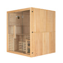 Mazur MO-EA4S Trockensauna mit HARVIA 6 kW Ofen, Salzstein und Wandisolierung 180 x 160 x 200 cm