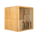 Mazur MO-EA4S XL Trockensauna mit HARVIA 8 kW Ofen, Salzstein und Wandisolierung 200 x 180 x 200 cm