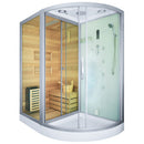 Mazur MO-1751W LEWA TRIO, Trockensauna, Dampfsauna und Duschkabine 180 x 110 x 223 cm