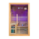 Mazur MO-EA2S Trockensauna mit HARVIA 3,5 kW Heizgerät, Salzstein und Wandisolierung 120 x 105 x 190 cm
