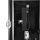 Mazur MO-08135S Kabinen-SPA-Badezimmerbadewanne mit Hydromassage- und Dampfsaunafunktion 135 x 135 x 220 cm