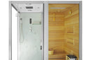 Mazur MO-1752W RECHTES TRIO, Trockensauna, Dampfsauna und Duschkabine 180 x 110 x 223 cm