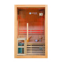 Mazur MO-EA2S Trockensauna mit HARVIA 3,5 kW Heizgerät, Salzstein und Wandisolierung 120 x 105 x 190 cm