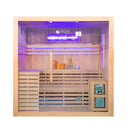 Mazur MO-EA4S XL Trockensauna mit HARVIA 8 kW Ofen, Salzstein und Wandisolierung 200 x 180 x 200 cm