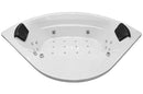 Mazur MO-08150S Schwarze Spa-Badezimmerkabine mit Hydromassage- und Dampfsaunafunktion, 150 x 150 x 220 cm