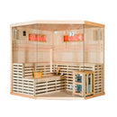 Mazur MO-EA5CS Trockensauna mit HARVIA 8 kW Heizgerät und Salzstein 200 x 200 x 200 cm
