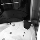Mazur MO-08135S Kabinen-SPA-Badezimmerbadewanne mit Hydromassage- und Dampfsaunafunktion 135 x 135 x 220 cm