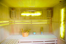 Mazur MO-EA4S Trockensauna mit HARVIA 6 kW Ofen, Salzstein und Wandisolierung 180 x 160 x 200 cm