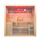 Mazur MO-EA4S XL Trockensauna mit HARVIA 8 kW Ofen, Salzstein und Wandisolierung 200 x 180 x 200 cm