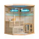 Mazur MO-EA3CS Trockensauna mit HARVIA 6 kW Heizgerät, Salzstein und Wandisolierung 150 x 150 x 200 cm