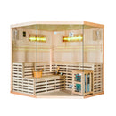 Mazur MO-EA5CS Trockensauna mit HARVIA 8 kW Heizgerät und Salzstein 200 x 200 x 200 cm