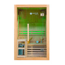 Mazur MO-EA2S Trockensauna mit HARVIA 3,5 kW Heizgerät, Salzstein und Wandisolierung 120 x 105 x 190 cm