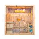 Mazur MO-EA4S XL Trockensauna mit HARVIA 8 kW Ofen, Salzstein und Wandisolierung 200 x 180 x 200 cm
