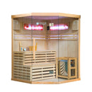 Mazur MO-EA3CS Trockensauna mit HARVIA 6 kW Heizgerät, Salzstein und Wandisolierung 150 x 150 x 200 cm
