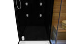 Mazur MO-1752B RECHTES TRIO, Trockensauna, Dampfsauna und Duschkabine 180 x 110 x 223 cm