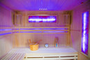 Mazur MO-EA4S Trockensauna mit HARVIA 6 kW Ofen, Salzstein und Wandisolierung 180 x 160 x 200 cm