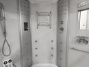 Mazur MO-08150S WEISSE SPA-Badezimmerkabine mit Hydromassage- und Dampfsaunafunktion 150 x 150 x 220 cm