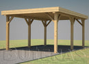 Butenas Carport MAGNOLIE Flachdach