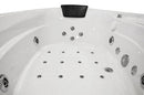 Mazur MO-08150S Schwarze Spa-Badezimmerkabine mit Hydromassage- und Dampfsaunafunktion, 150 x 150 x 220 cm