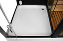 Mazur MO-1752B RECHTES TRIO, Trockensauna, Dampfsauna und Duschkabine 180 x 110 x 223 cm