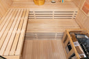 Mazur MO-EA3S XL Trockensauna mit HARVIA 4,5 kW Ofen, Salzstein und Wandisolierung 150 x 150 x 200 cm
