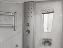 Mazur MO-08150S WEISSE SPA-Badezimmerkabine mit Hydromassage- und Dampfsaunafunktion 150 x 150 x 220 cm