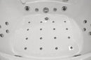 Mazur MO-08150S Schwarze Spa-Badezimmerkabine mit Hydromassage- und Dampfsaunafunktion, 150 x 150 x 220 cm