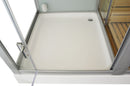 Mazur MO-1752W RECHTES TRIO, Trockensauna, Dampfsauna und Duschkabine 180 x 110 x 223 cm