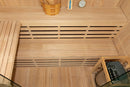 Mazur MO-EA4S XL Trockensauna mit HARVIA 8 kW Ofen, Salzstein und Wandisolierung 200 x 180 x 200 cm