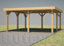 Butenas Carport MAGNOLIE Flachdach