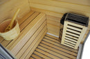 Mazur MO-1752W RECHTES TRIO, Trockensauna, Dampfsauna und Duschkabine 180 x 110 x 223 cm