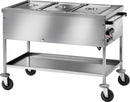 Neumärker Speiseausgabewagen 3x 1/1 GN | Bain-Marie Transportwagen | 150 mm Beckentiefe
