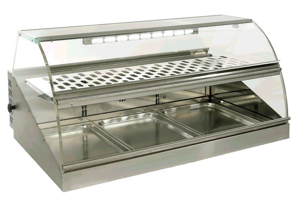 Neumärker Warmhaltevitrine Mercado H3 | Mit Frontklappen zur Selbstbedienung