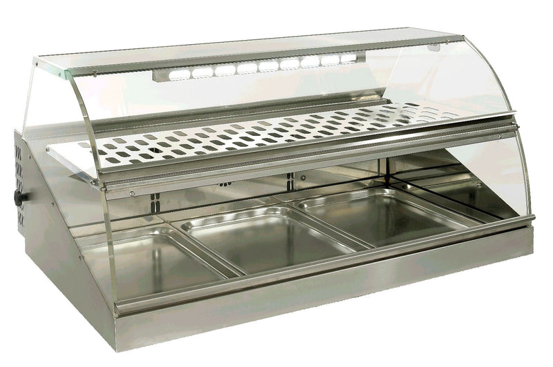 Neumärker Warmhaltevitrine Mercado H3 | Mit Frontklappen zur Selbstbedienung
