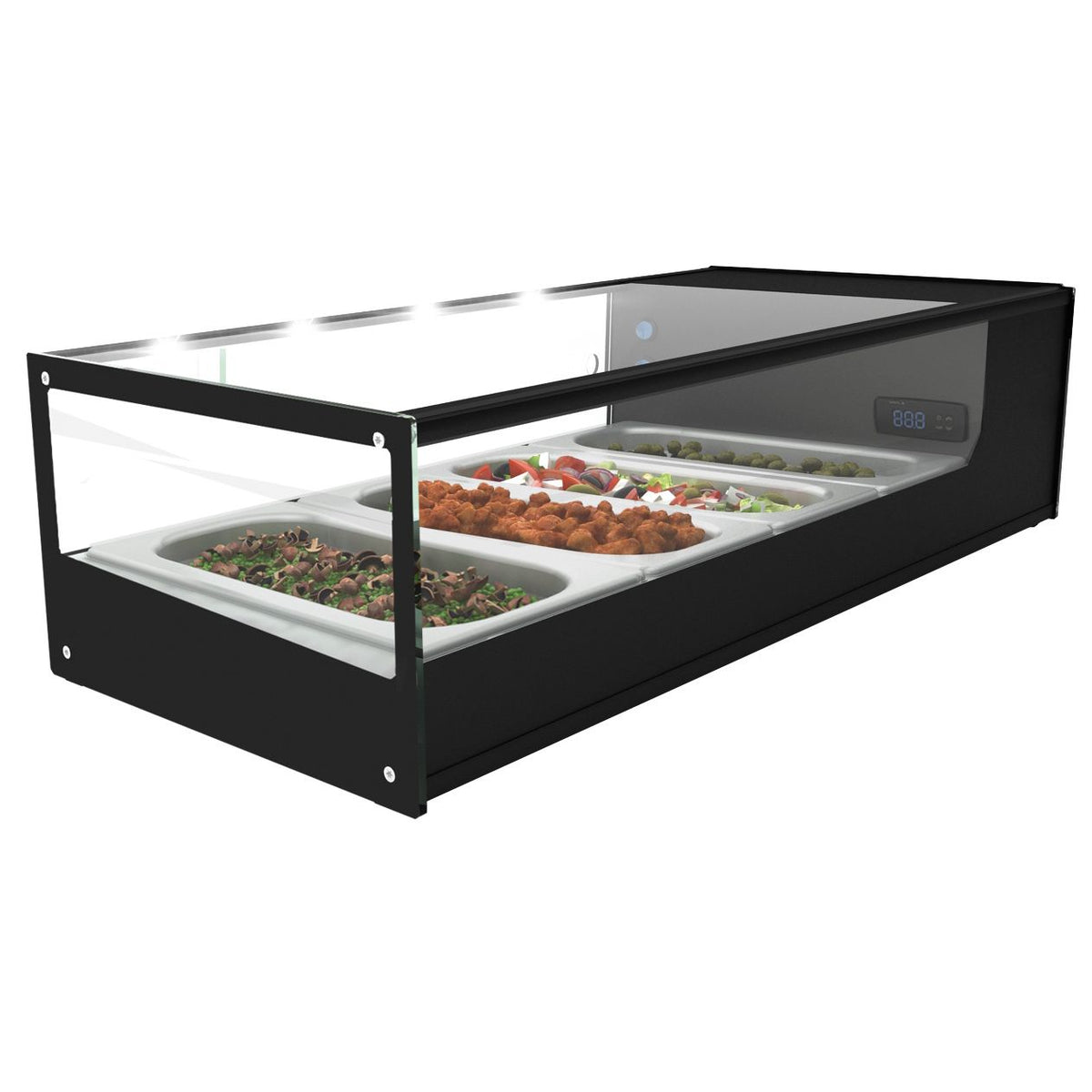 Neumärker Kühlvitrine Logic 4 | 4x 1/3 GN x 40 mm