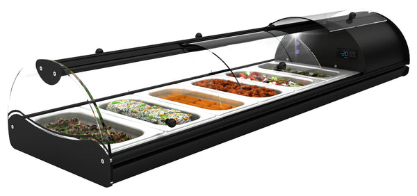 Neumärker Buffet-Kühlvitrine Self-Service Tapas 6 | Mit Frontklappen zur Selbstbedienung